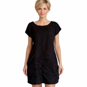 XCVI Wearables Aviana Ruched Dress Size XL Black New With Tags Stretch